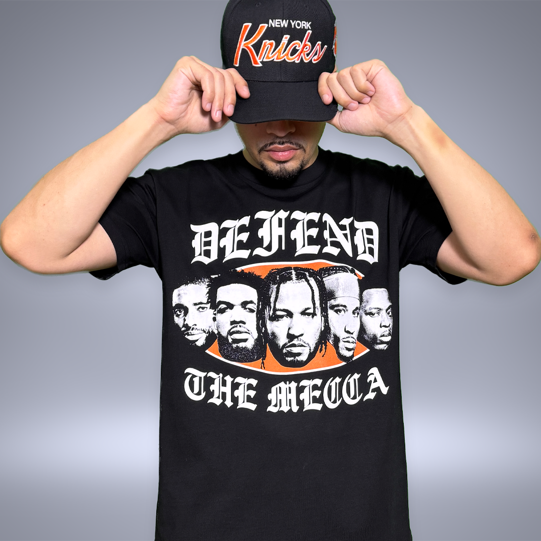 Defend The Mecca 2025 New York Knicks T-Shirt - Black