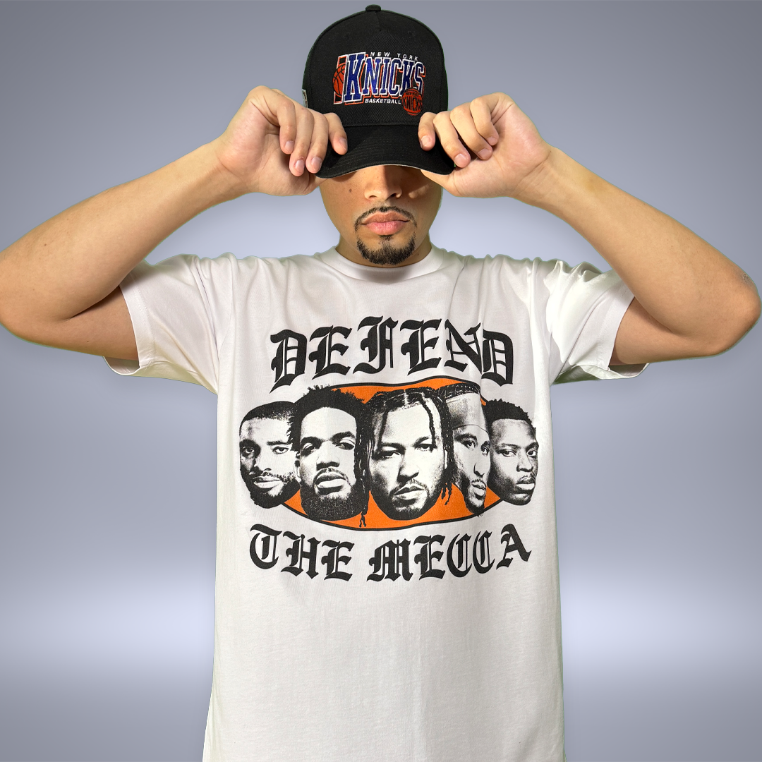 Defend The Mecca 2025 New York Knicks T-Shirt - White