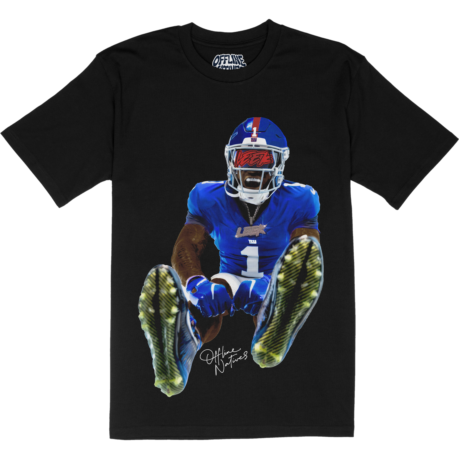 Malik Nabers - Leek - T-Shirt - Black