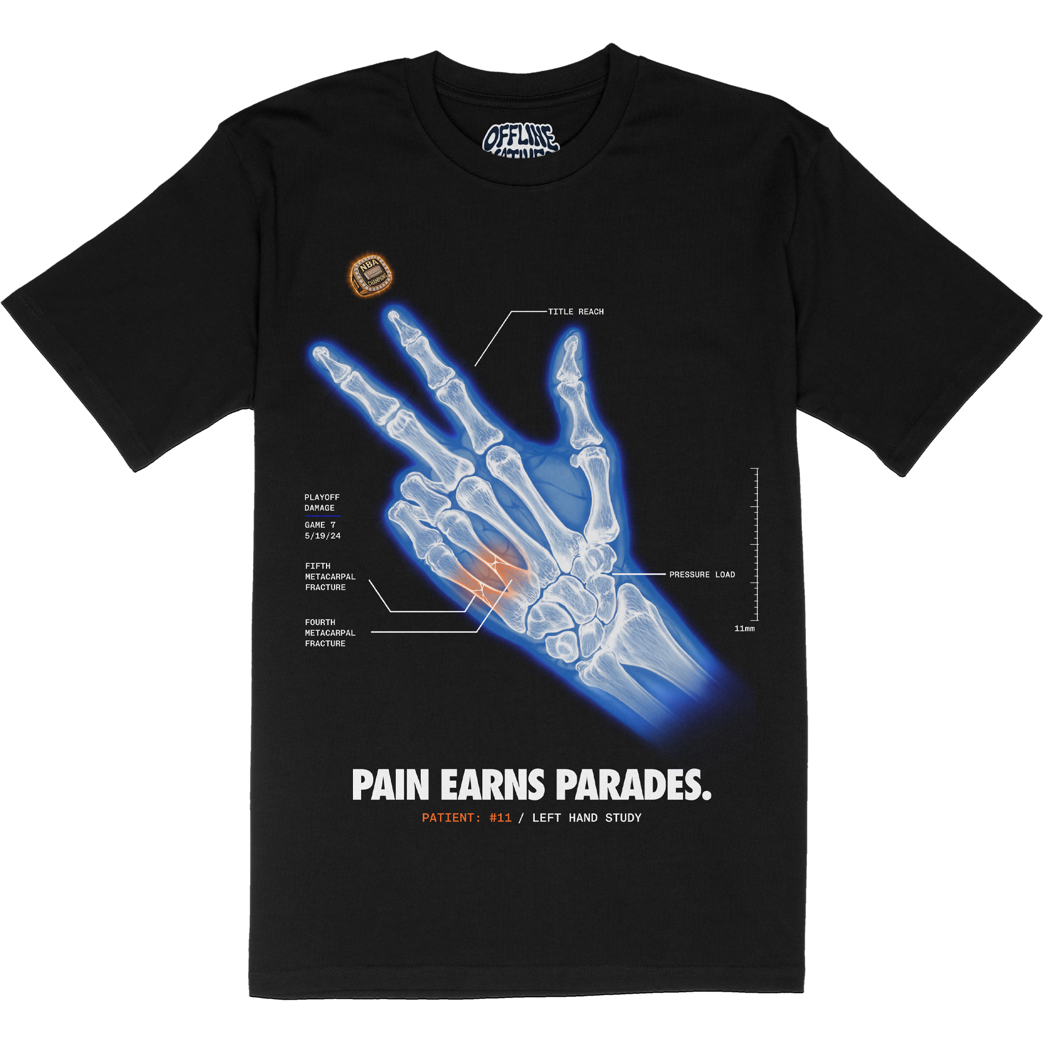 Jalen Brunson - X-Ray - T-Shirt - Black